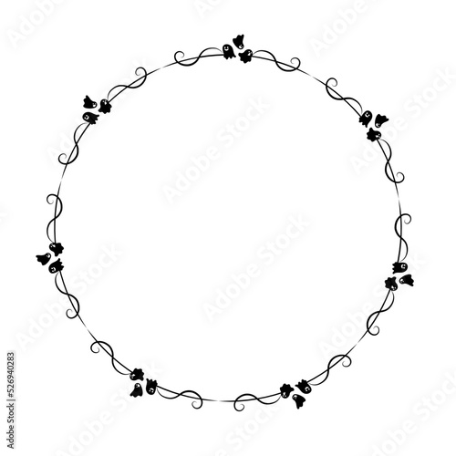 Wallpaper Mural halloween circle frame
 Torontodigital.ca