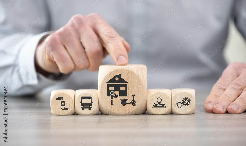 Naklejka premium Concept of home delivery