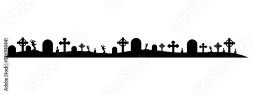 halloween graveyard element
