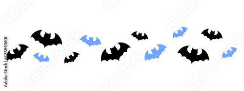 halloween bats pattern element
