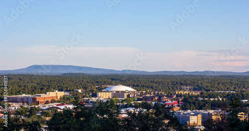 View of Flagstaff, Arizona, from the mountains