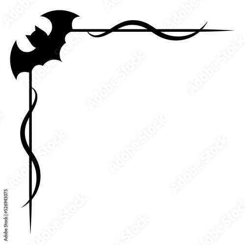halloween bat corner

