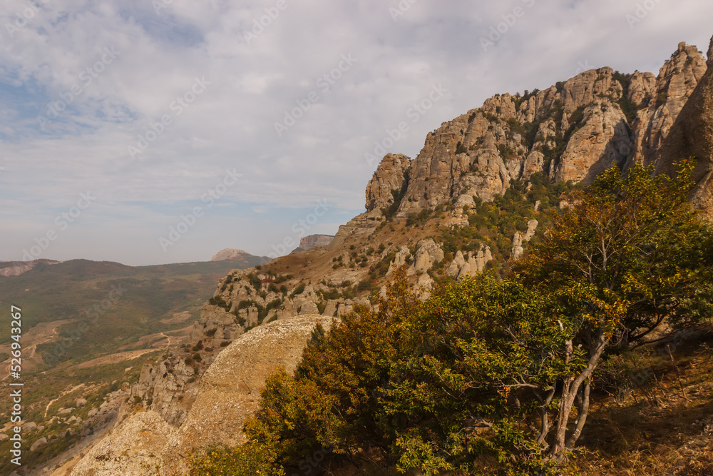 Mountain slope of the Demerdzhi massif