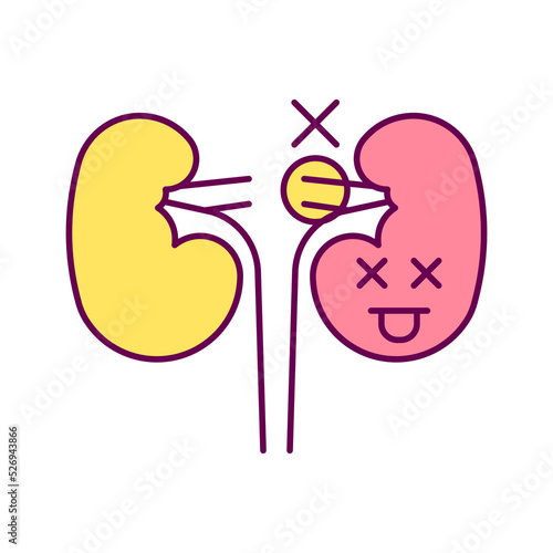 kidney problem, Causes, color editable icons for web design