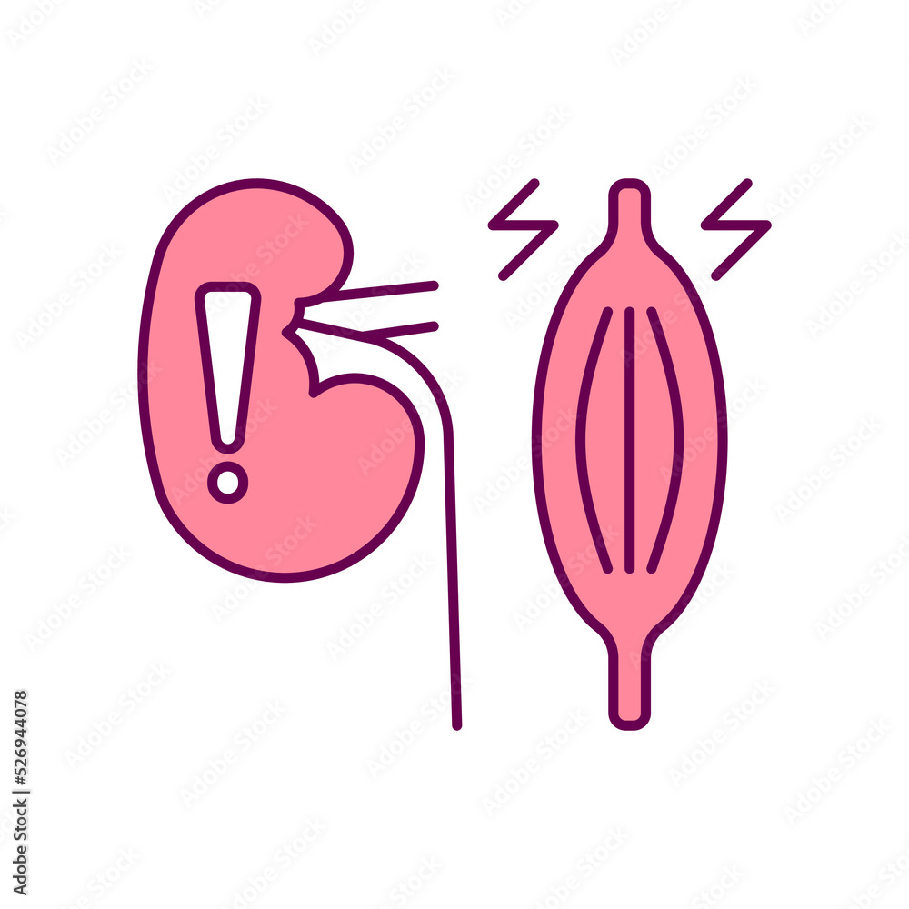 kidney problem, Symptoms, muscular pain, color editable icons for web design kidney problem, Symptoms, muscular pain, color editable icons for web design