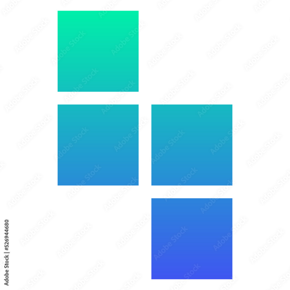gradient square box icon
