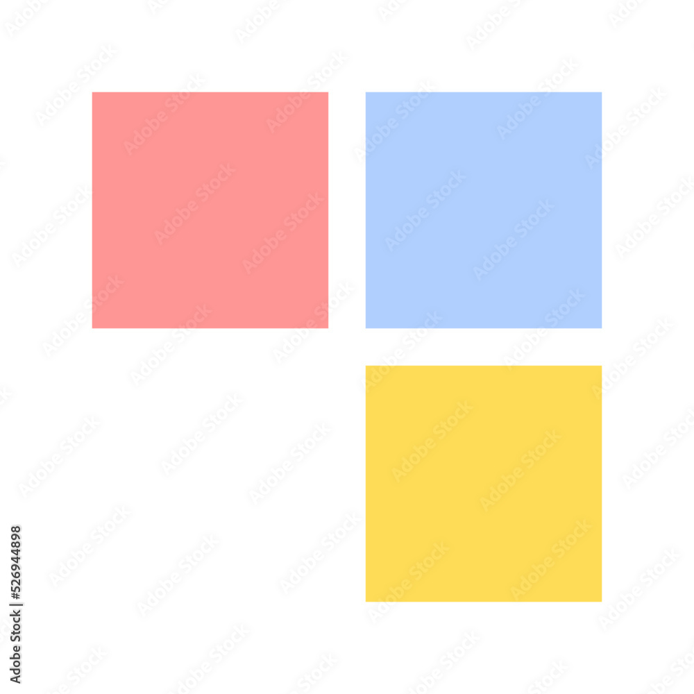 pastel square box icon

