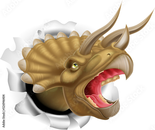 Triceratops dinosaur rippin...