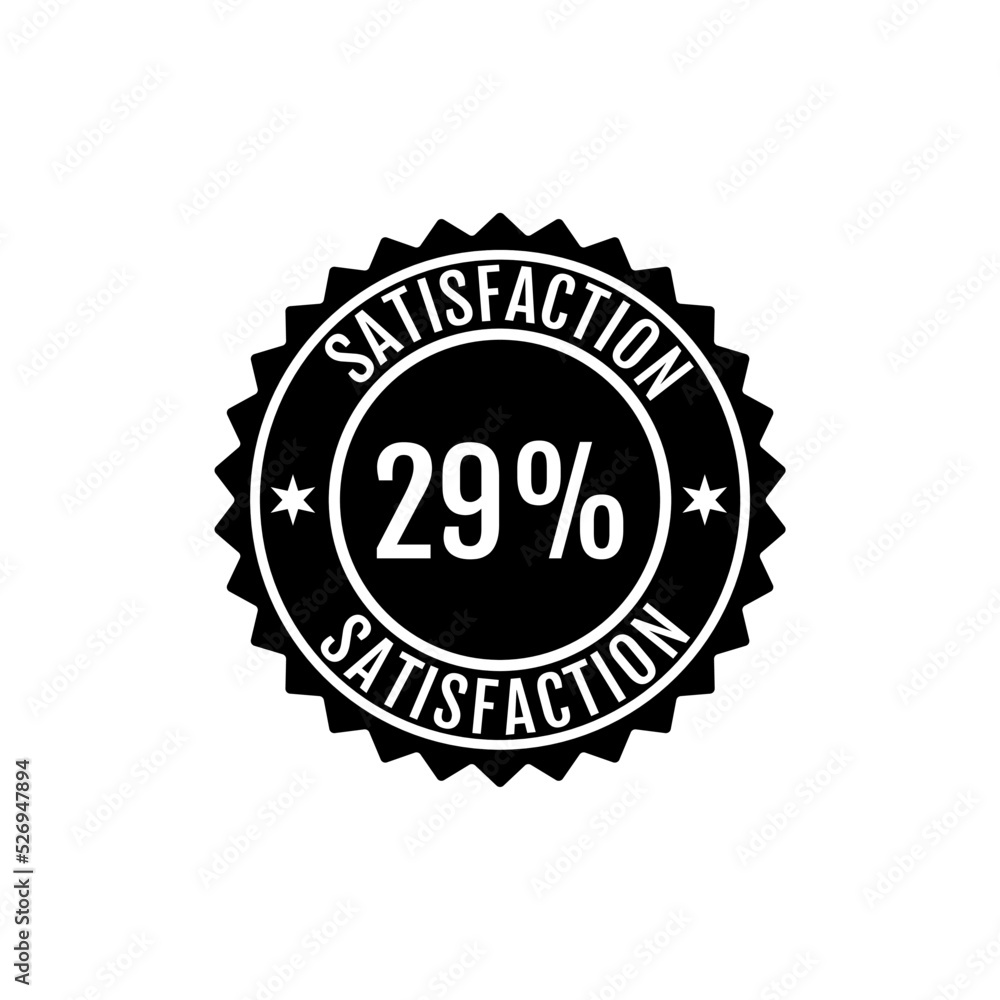 29% Satisfaction Sign Vector transparent background 29% Satisfaction Sign Vector transparent background