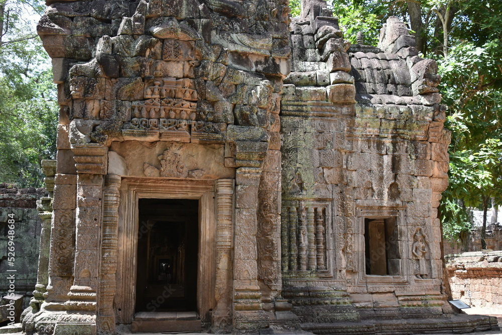 Freestanding Temple Structure in Ta Prohm, Siem Reap, Cambodia