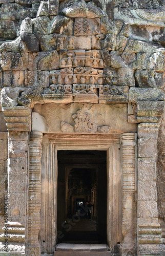 Wallpaper Mural Door Frame with Ornate Carvings, Ta Prohm, Siem Reap, Cambodia Torontodigital.ca