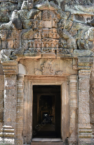 Door Frame with Ornate Carvings  Ta Prohm  Siem Reap  Cambodia