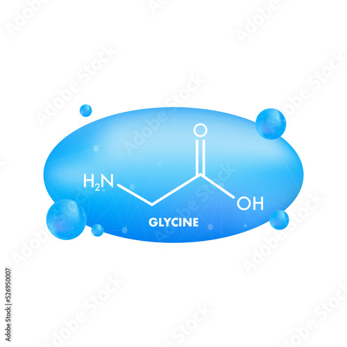 Glycine formula. Glycine formula, great design for any purposes photo