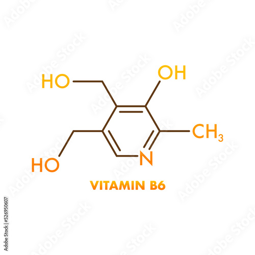 Vitamin b6 formula for medical design. Vitamin b6 formula.
