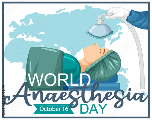 World Anaesthesia Day Logo Concept