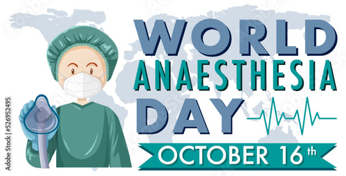 World Anaesthesia Day Banner Design