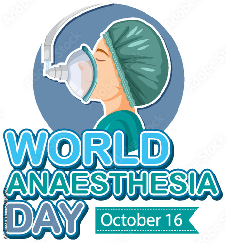 World Anaesthesia Day Logo Concept