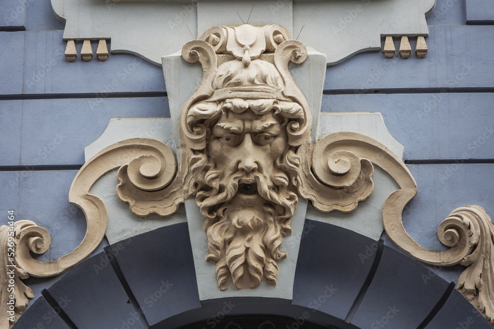 Details of apartment house in historic part of Bielsko-Biala, Poland Details of apartment house in historic part of Bielsko-Biala, Poland