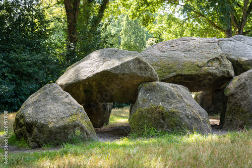 Detail of ancient Dolmen D18, called 