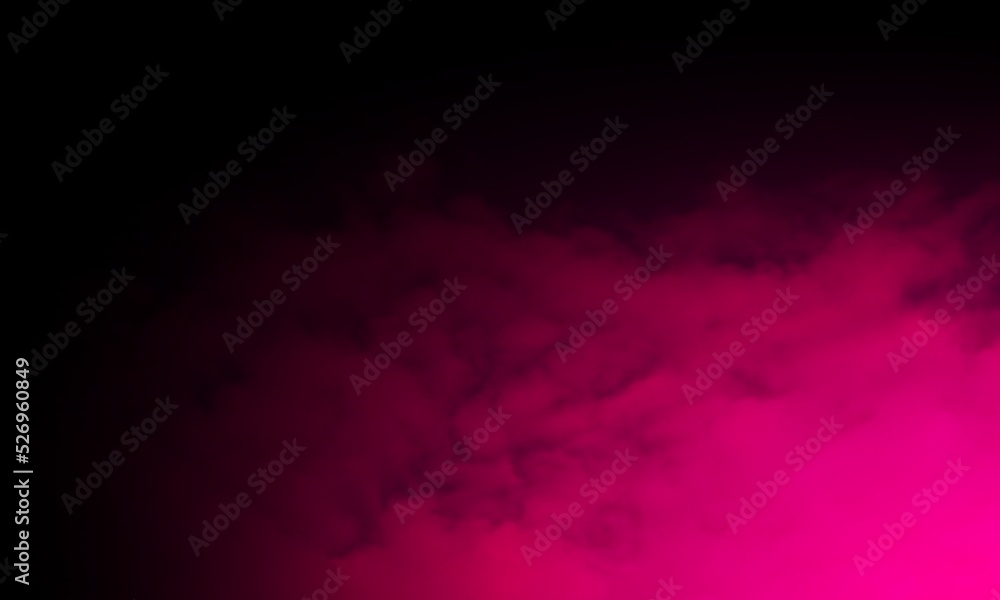 Abstract Pink smoke mist fog on a black background.Smoke fog misty texture on isolated fog or smoke on dark copy space Black background.
