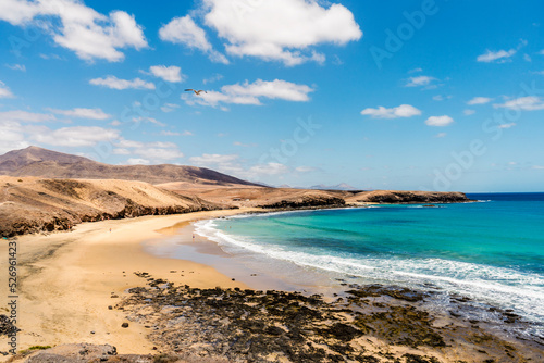 Beach called Caleta del Congrio in Los Ajaches National Park at Lanzarote, Canary Islands, Spain © eunikas