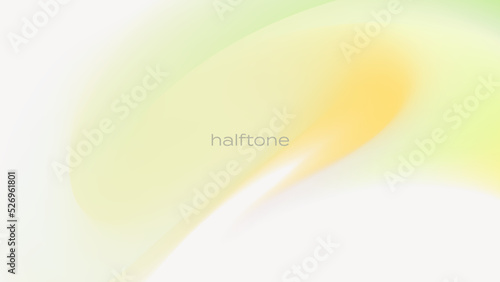 Dynamic soft gradient background. Modern bright wallpaper with colorful half tones shapes