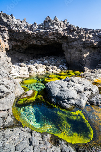 Natural pools Charcones in Lanzarote, Canary Islands, Spain photo