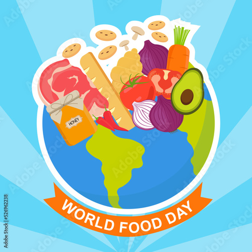 World Food Day Flat Illustration 