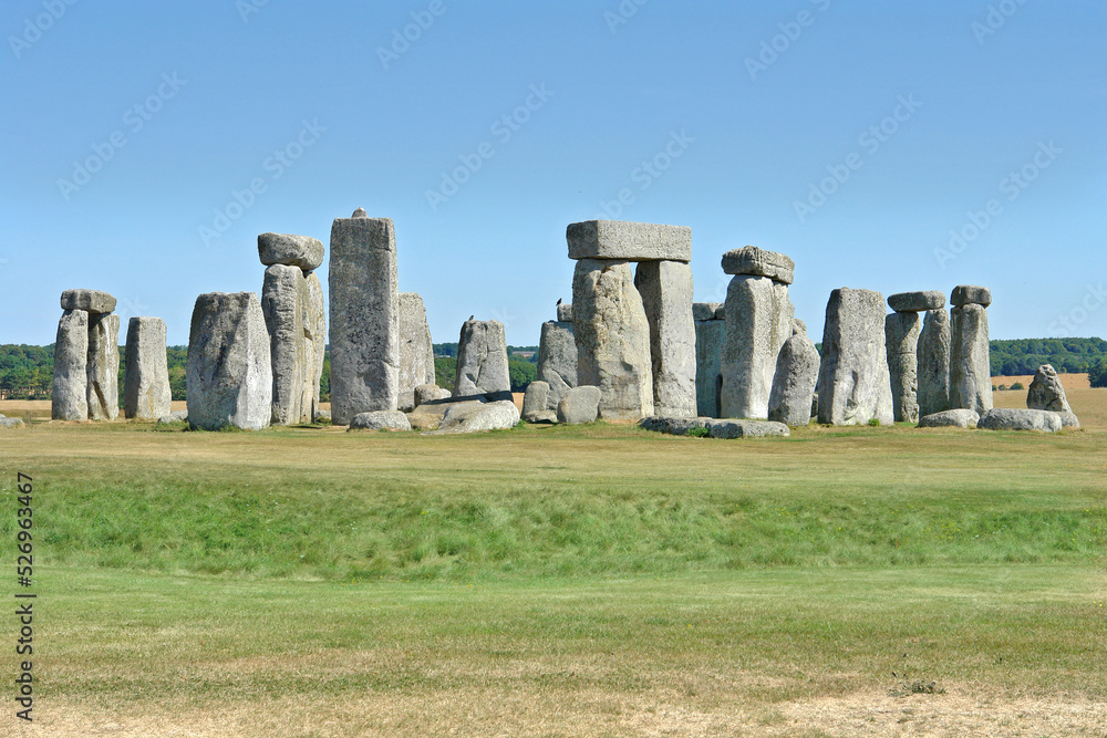 Stonehenge  - a prehistoric monument on Salisbury Plain in Wiltshire