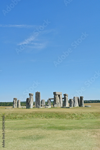 Stonehenge - a prehistoric monument on Salisbury Plain in Wiltshire