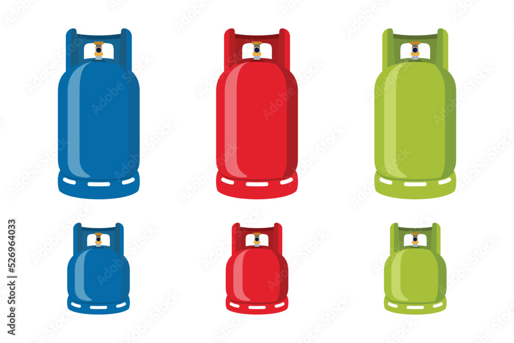 Gas cylinder tank vector icon template Gas cylinder tank vector icon template