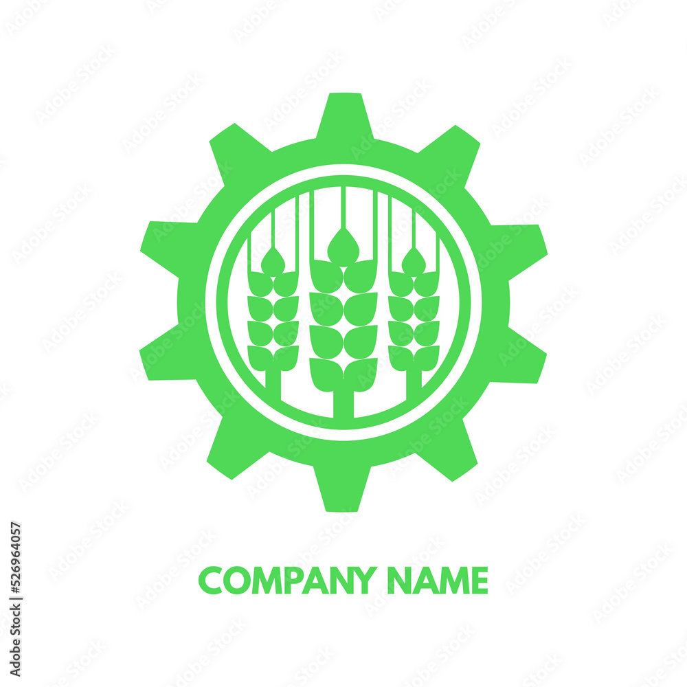 Template emblem, label, signboard for an agro company. Vector icon. Template emblem, label, signboard for an agro company. Vector icon.