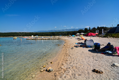 Fototapeta Naklejka Na Ścianę i Meble -  spiaggia di babe beach a novalja isola di pag in croazia