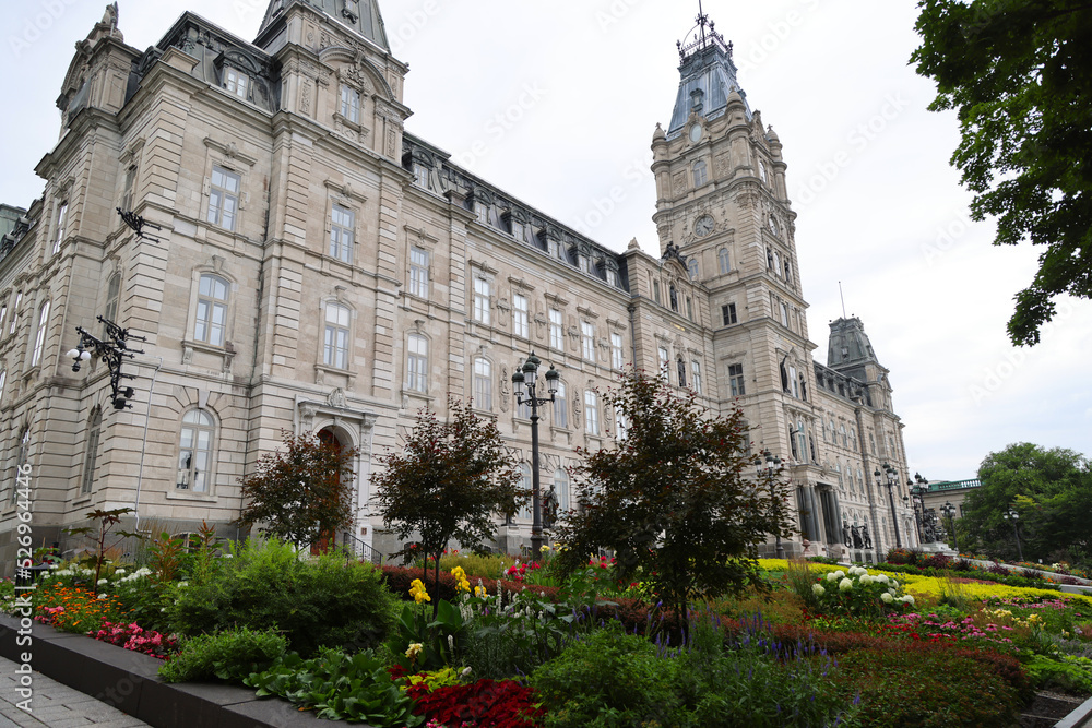 The beautiful Parliament building of Quebec, Quebec