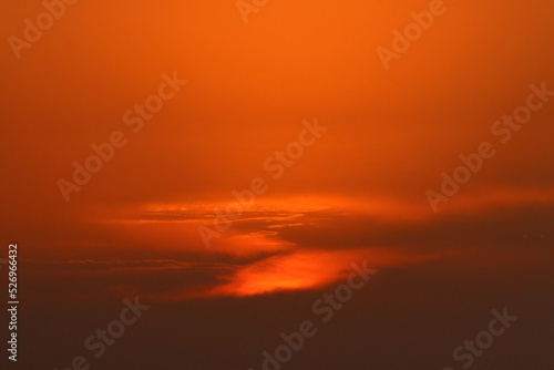 The sun sets below the horizon on the Mediterranean Sea in northern Israel.