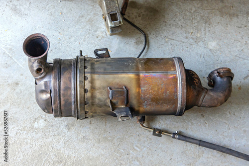 Obraz na płótnie Diesel Particulate Filter w salonie