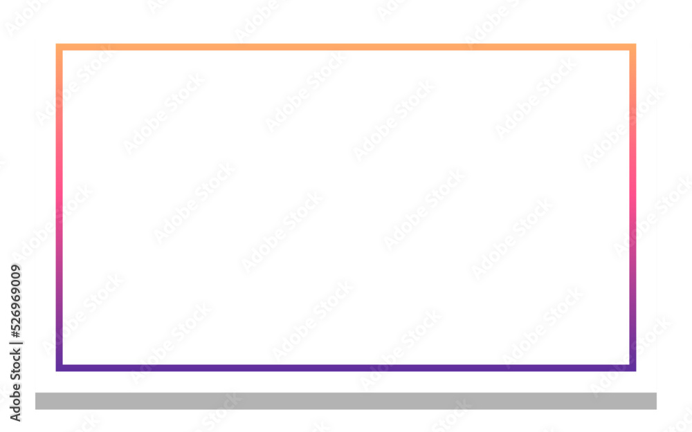 gradient rectangle frame with white background
gradient rectangle frame with white background