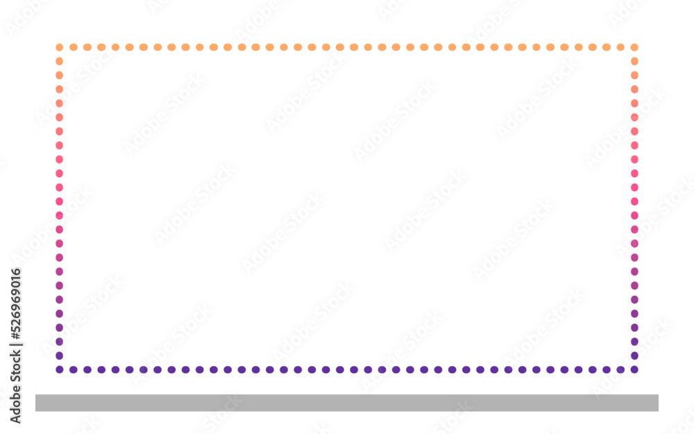 gradient rectangle frame with white background
gradient rectangle frame with white background