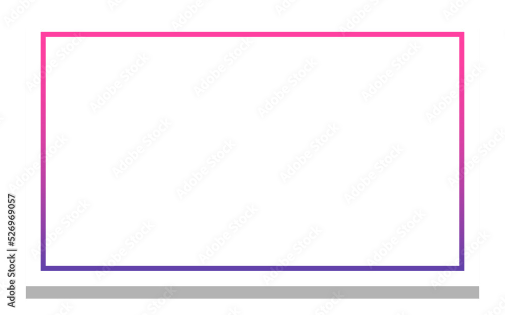 gradient rectangle frame with white background
gradient rectangle frame with white background