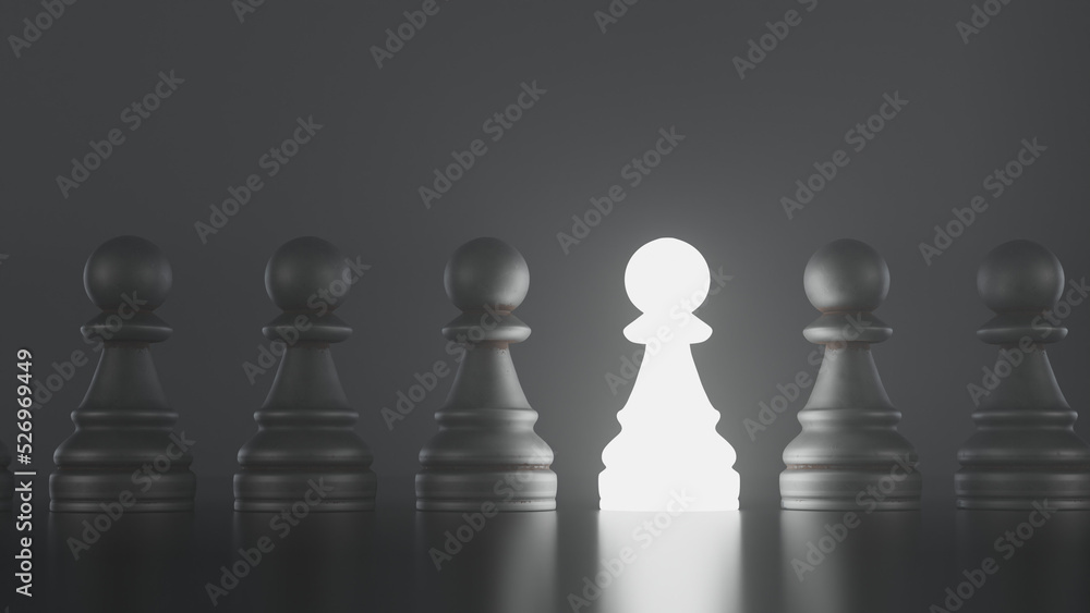 A metaphor about the difference, using the pawn as a subject to tell the story A metaphor about the difference, using the pawn as a subject to tell the story