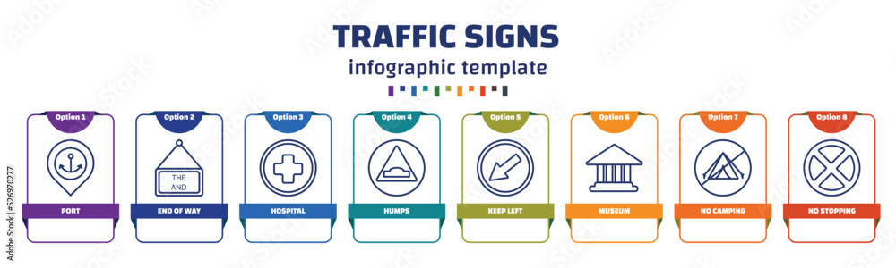 infographic template with icons and 8 options or steps. infographic for ...