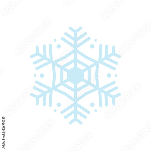 Vector beautiful snowflake design collection For the winter season that comes with Christmas in the New Year.