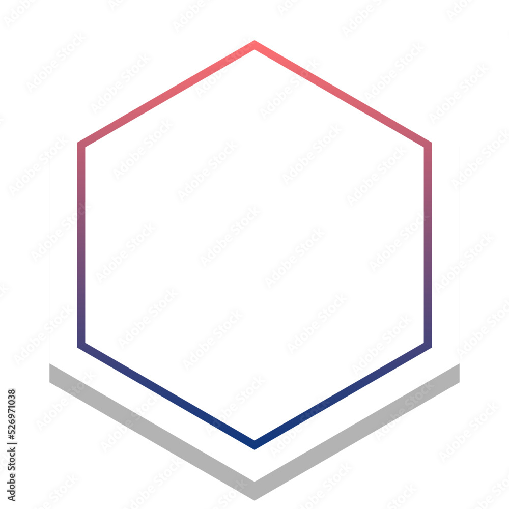 gradient hexagon frame with white background
gradient hexagon frame with white background