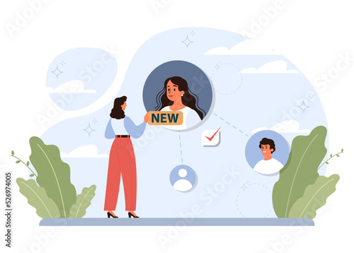 Beginner or newbie concept. New employee starting a career, project or task.