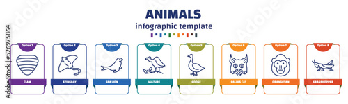 Canvastavla infographic template with icons and 8 options or steps