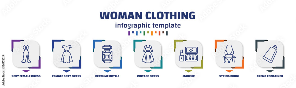 infographic template with icons and 7 options or steps. infographic for ...