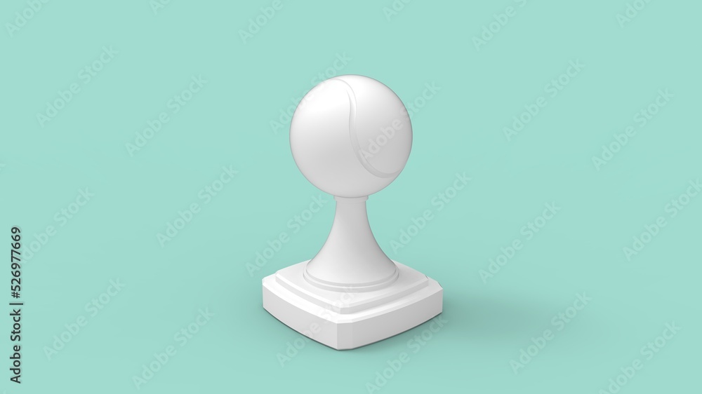 3D rendering of a golden precious tennis ball award thropy championship award achievement. Tournament victory win prize isolated in empty studio space background. Winner. 3D rendering of a golden precious tennis ball award thropy championship award achievement. Tournament victory win prize isolated in empty studio space background. Winner.