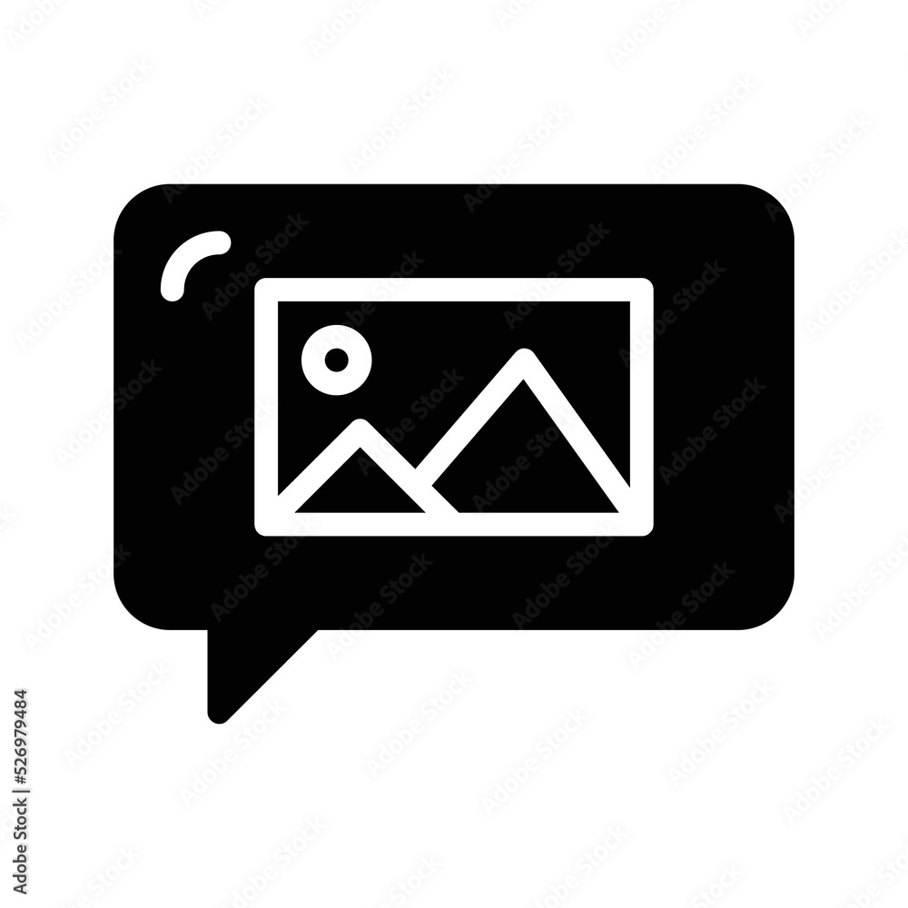 Vector Icons Photo Message Solid Style. Pixel Perfect and Editable Stroke. Vector Icons Photo Message Solid Style. Pixel Perfect and Editable Stroke.