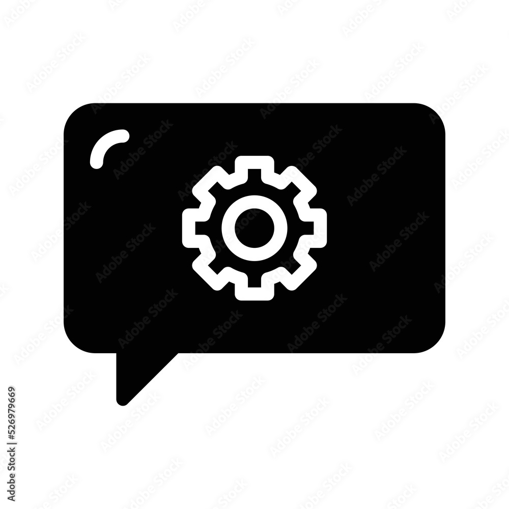 Vector Icons Setting Message Solid Style. Pixel Perfect and Editable Stroke. Vector Icons Setting Message Solid Style. Pixel Perfect and Editable Stroke.