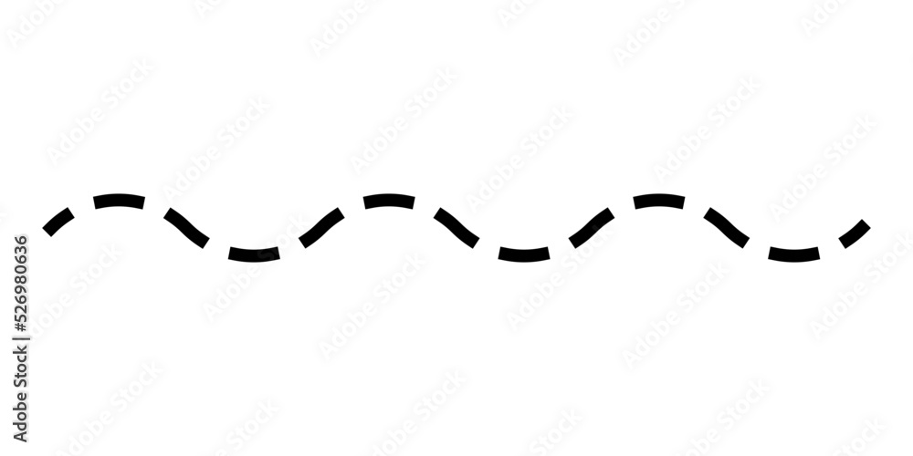 Fototapeta premium wavy zigzag line ornament